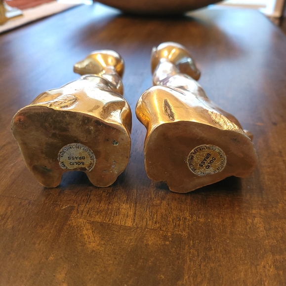 Pair of Brass Cats - Picture 5 of 5